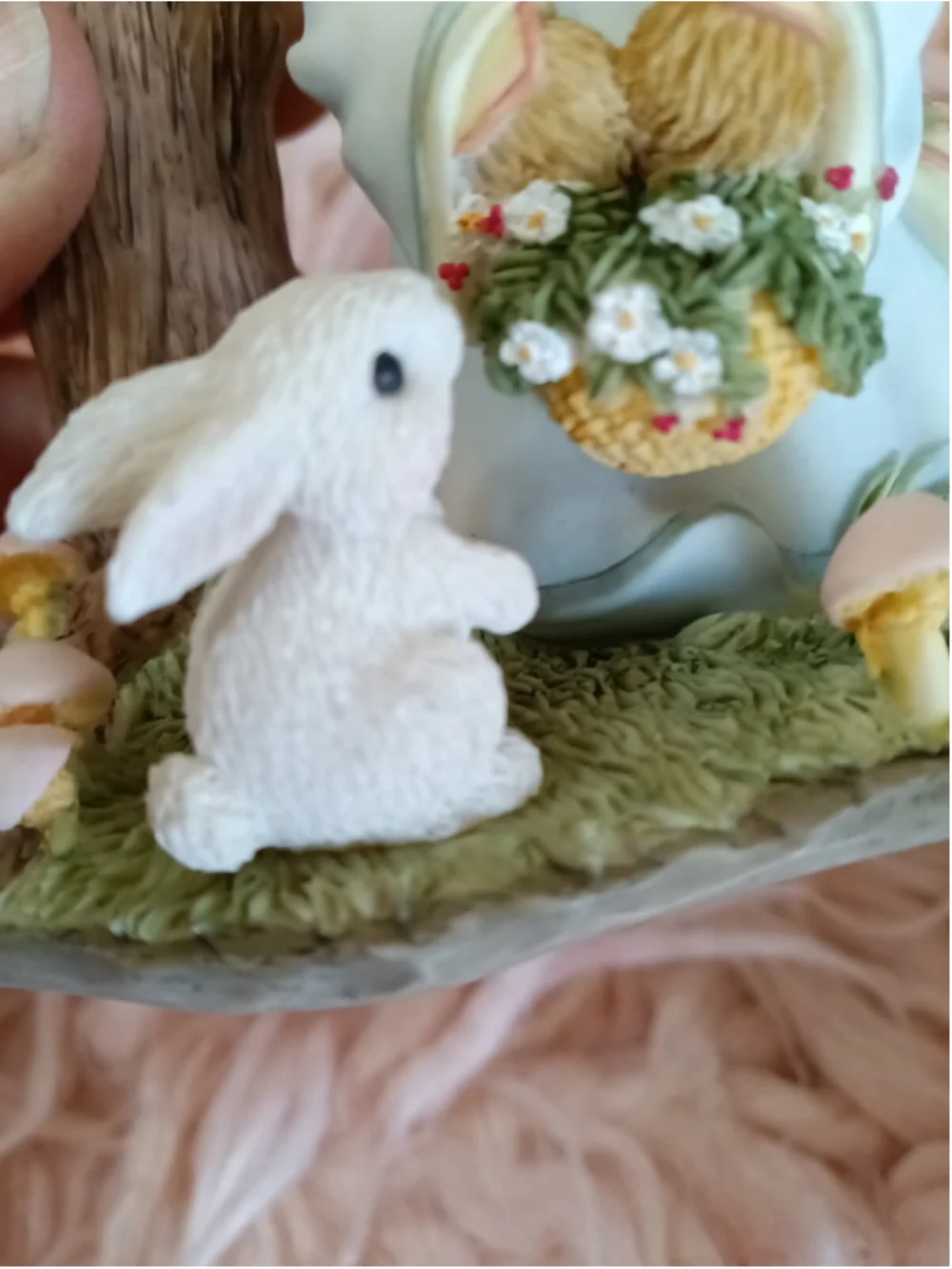 Cherished Teddies 2005 Maid Marian with Tree Mushrooms Bunny Flowers Bear